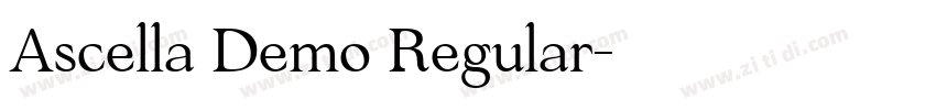 Ascella Demo Regular字体转换